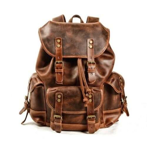 leather backpack