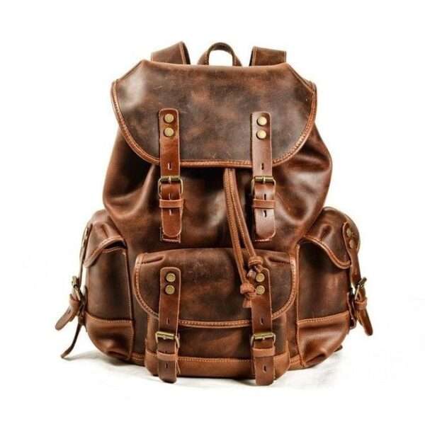 leather backpack
